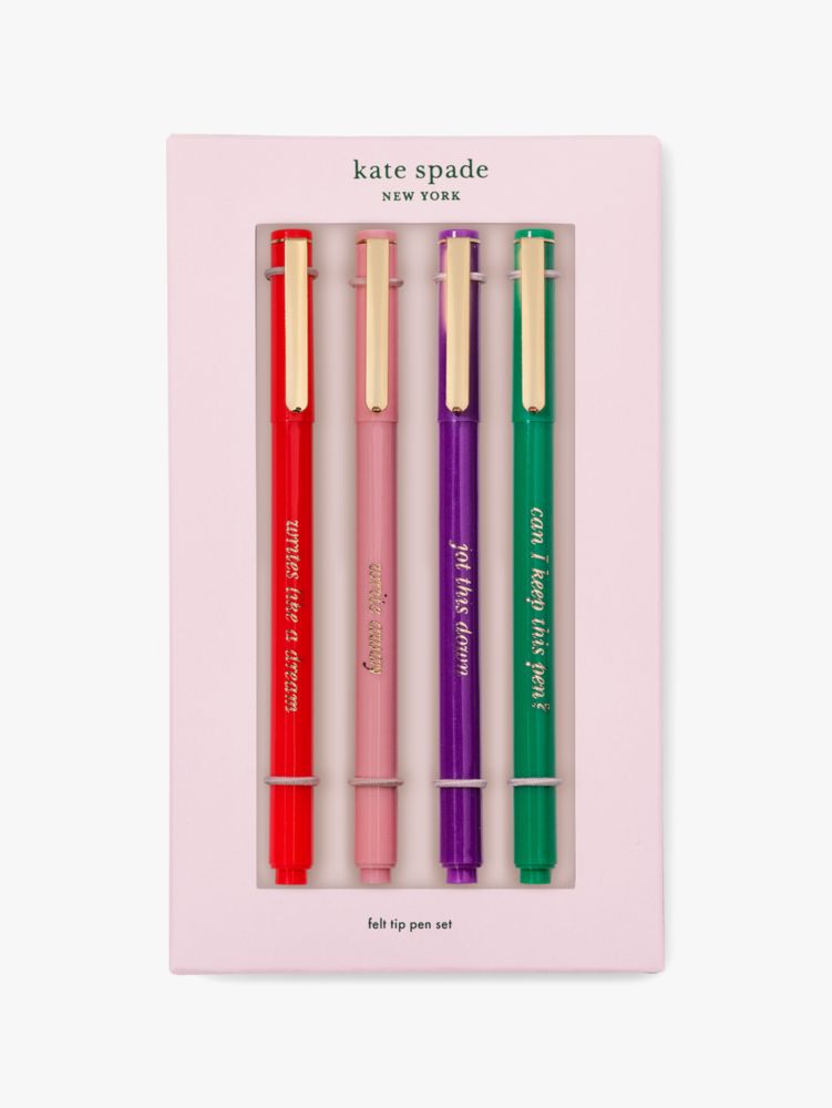 Write Away Felt Tip Pen Set Kate Spade New York Kate Spade New York