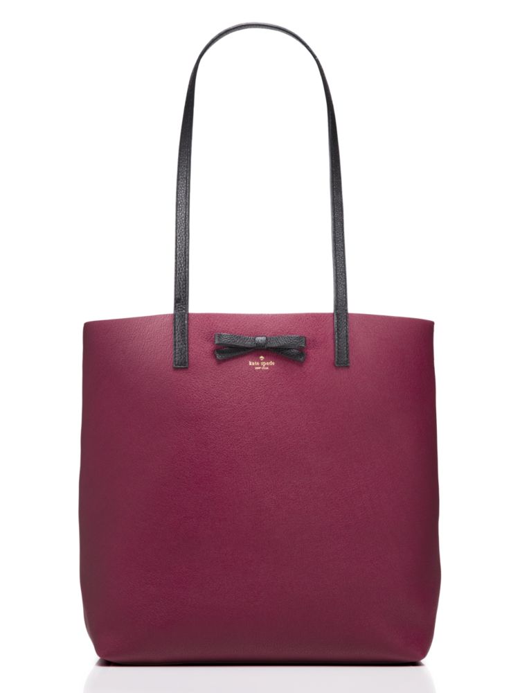 kate spade tote burgundy