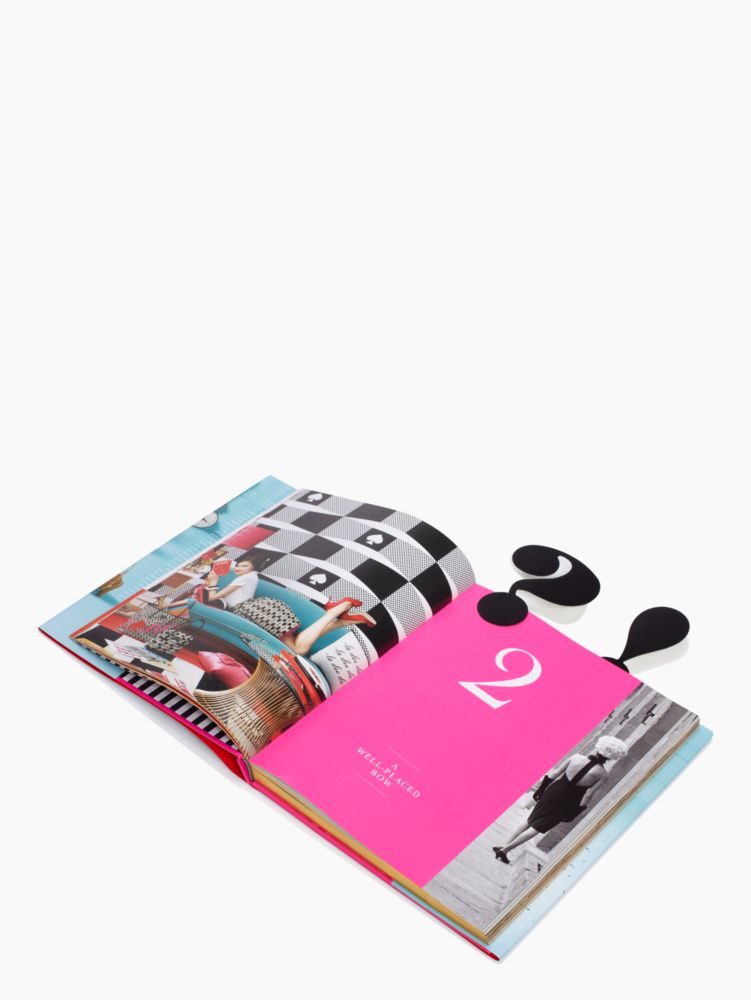 Kate Spade,expletive bookmarks,Black/White