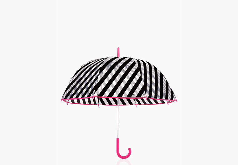 Kate Spade,stripe umbrella,travel accessories,Cerise image number 0