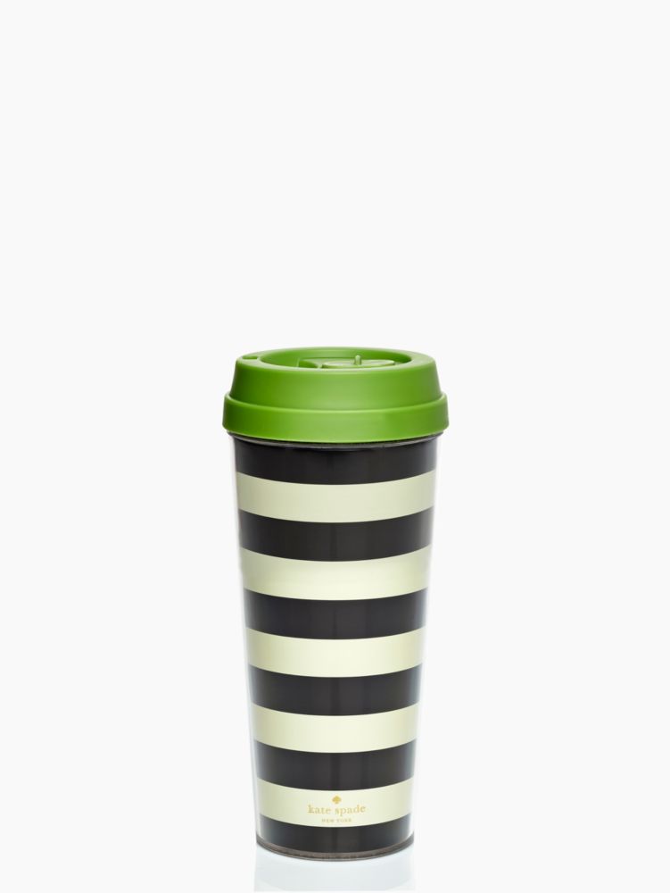 KATE SPADE Thermal Travel Mug Tumbler Cup Coffee Tea Designer NEW