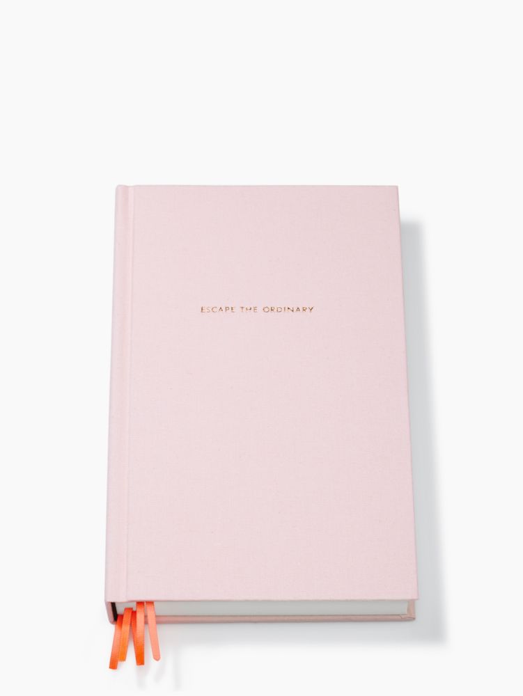 Kate Spade,escape the ordinary lined journal,office accessories,Blush