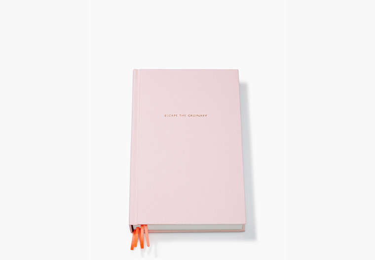 Kate Spade,escape the ordinary lined journal,office accessories,Peony image number 0