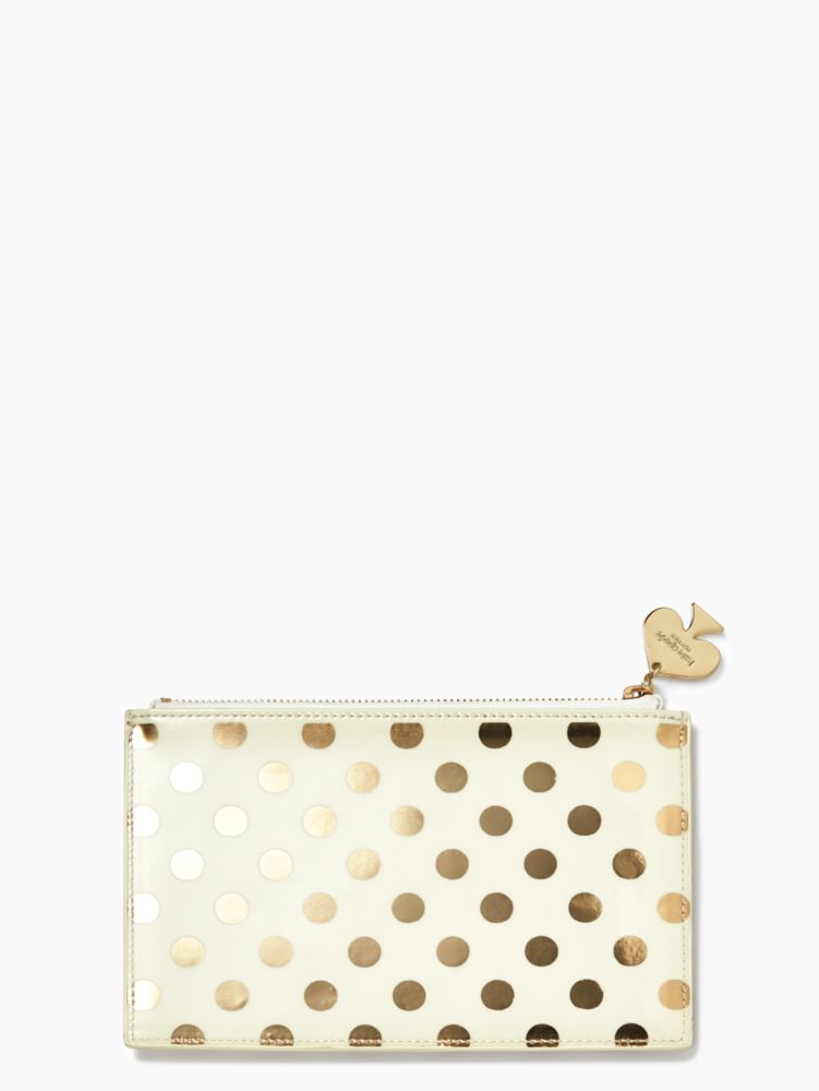 Kate Spade Women's Gold Floral-Print Slim Top Zip Pencil Pouch Case wi –  Luxe Fashion Finds