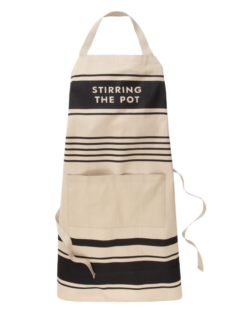 Kate Spade,diner stripe apron,kitchen & dining,Black Print