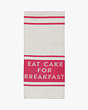 Kate Spade,diner stripe kitchen towel,kitchen & dining,Pomegranate
