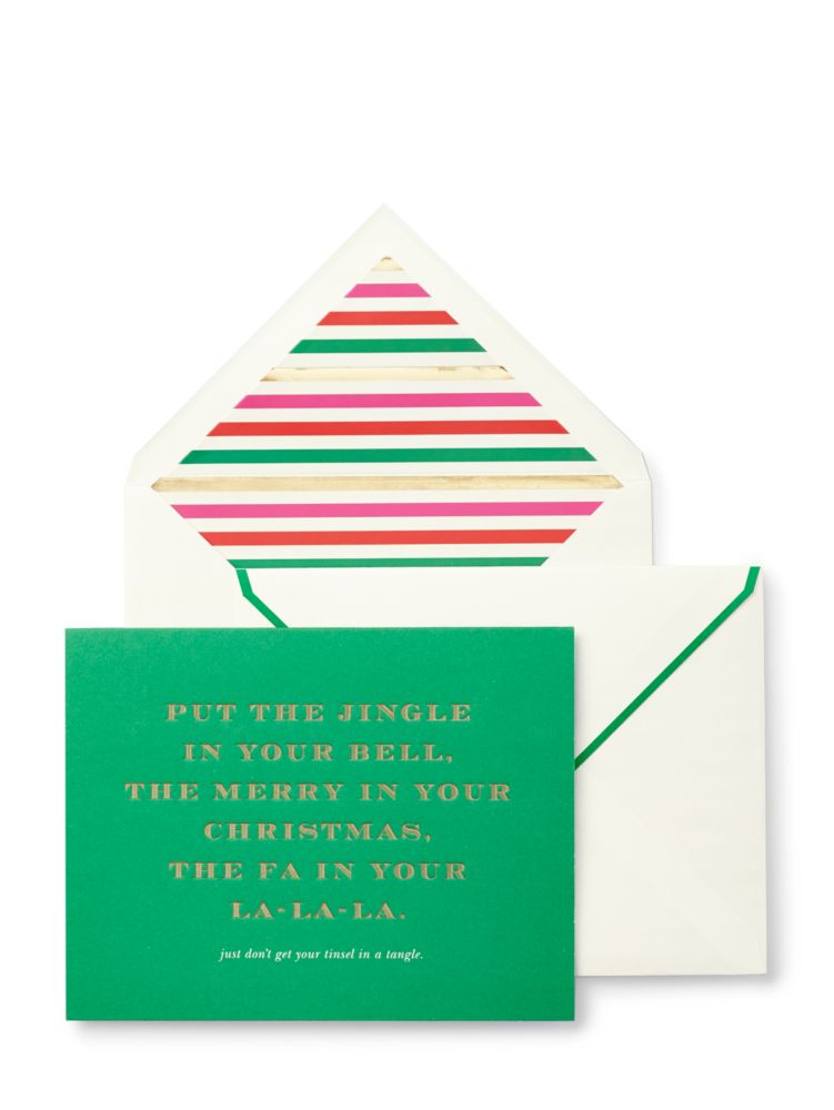 Kate Spade,Tinsel In A Tangle Holiday Card Set,