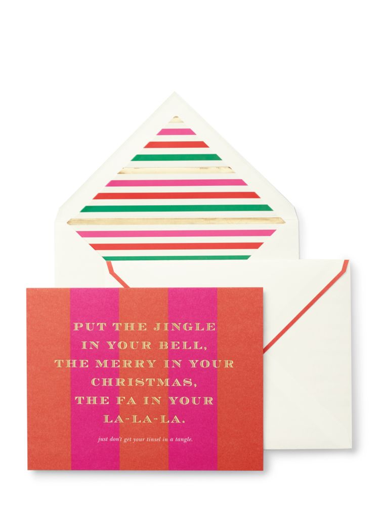 Kate Spade,Tinsel In A Tangle Holiday Card Set,