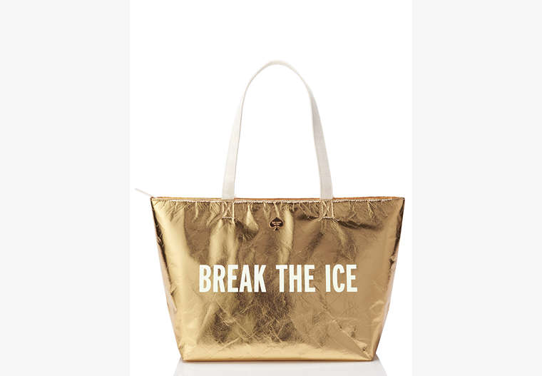 Kate Spade,Break the Ice Cooler Bag,tote bags,Gold image number 0