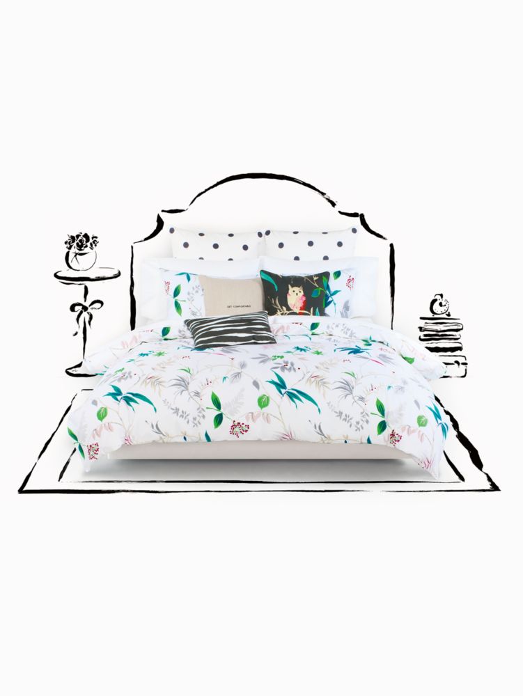 Kate Spade,Trellis Blooms Duvet Set,