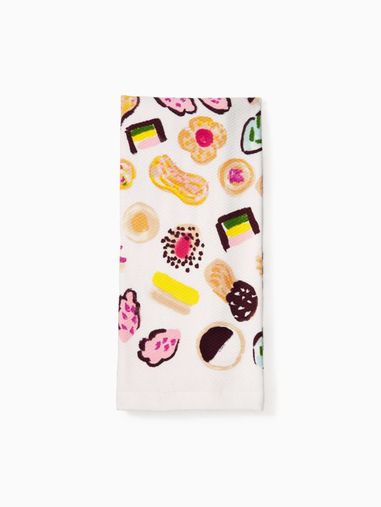 Kate Spade New York Cherry Dot Kitchen Towel, Oven Mitt & Pot Holder 4-Pack  Set, 17 x 28, 7 x 13, 7 x 10, White/Red/Blue