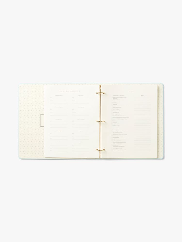  Kate Spade New York Wedding Planning Book and Organizer,  Wedding Binder with Pages for To-Do Lists, Notes, Budgeting, Invitations, I  Do (Gold Colorblock) : Office Products