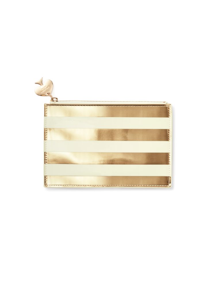 kate spade new york enchanted stripe pencil case