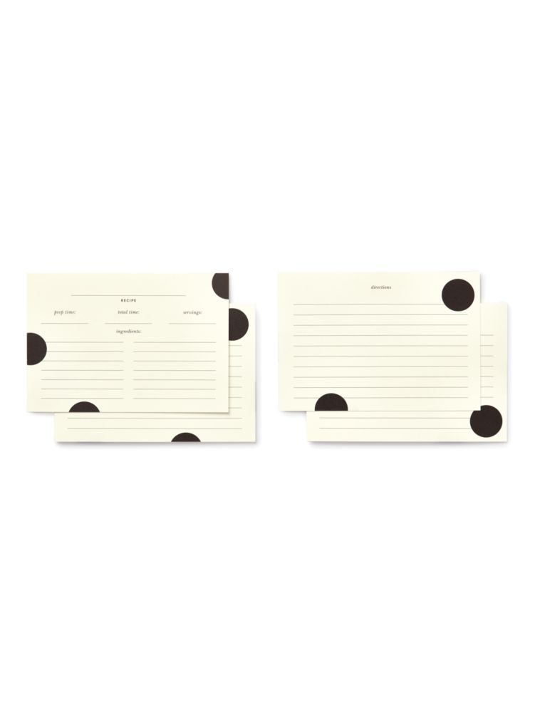 Kate Spade,Deco Dot Recipe Card Refills,