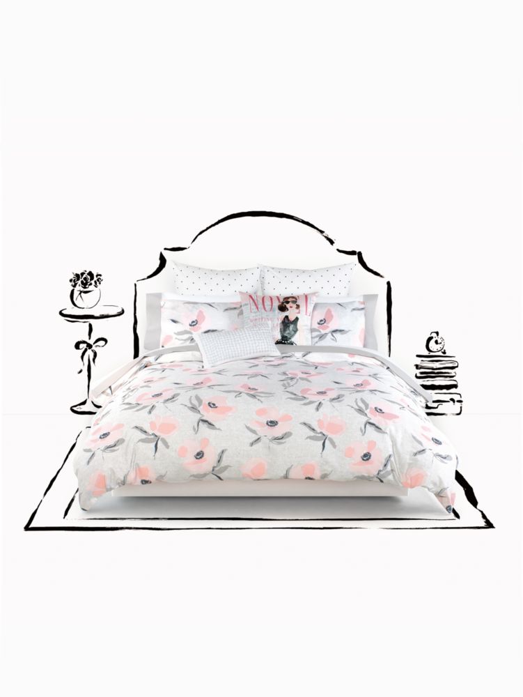 Kate Spade,Poppies Duvet Set,