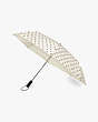Kate Spade,Rain Drop Travel Umbrella,BLACK/CRM