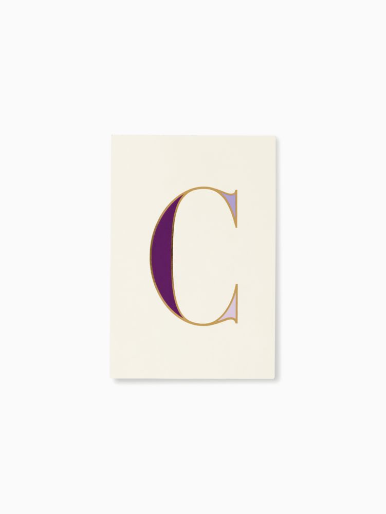 Kate Spade,Initial C Notepad,