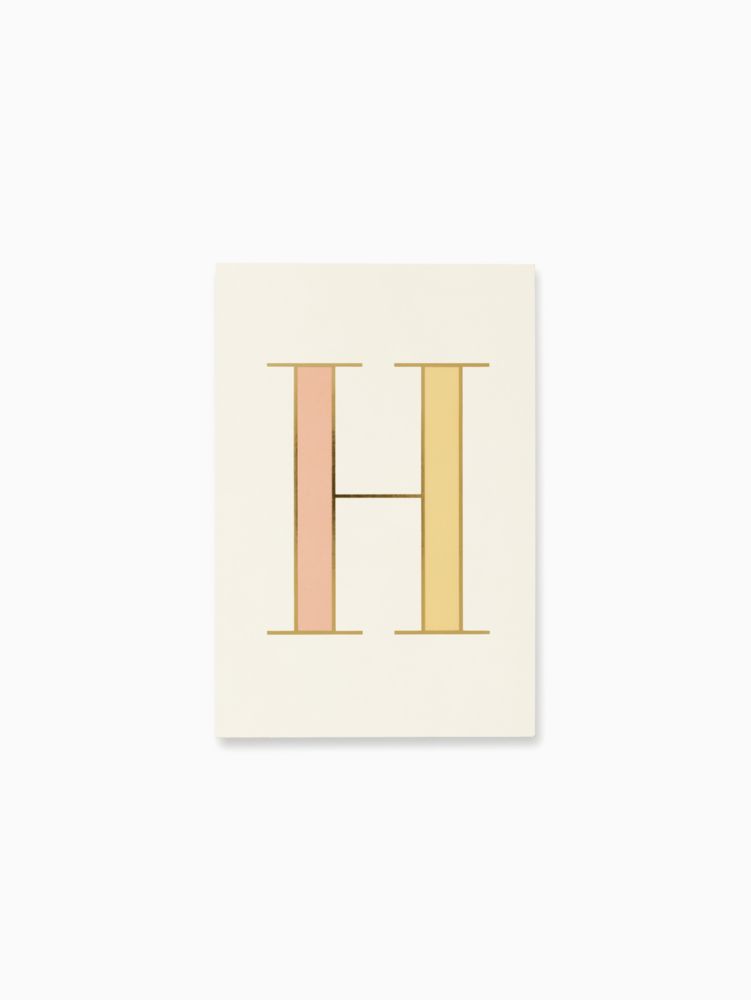 Kate Spade,initial h notepad,Multi