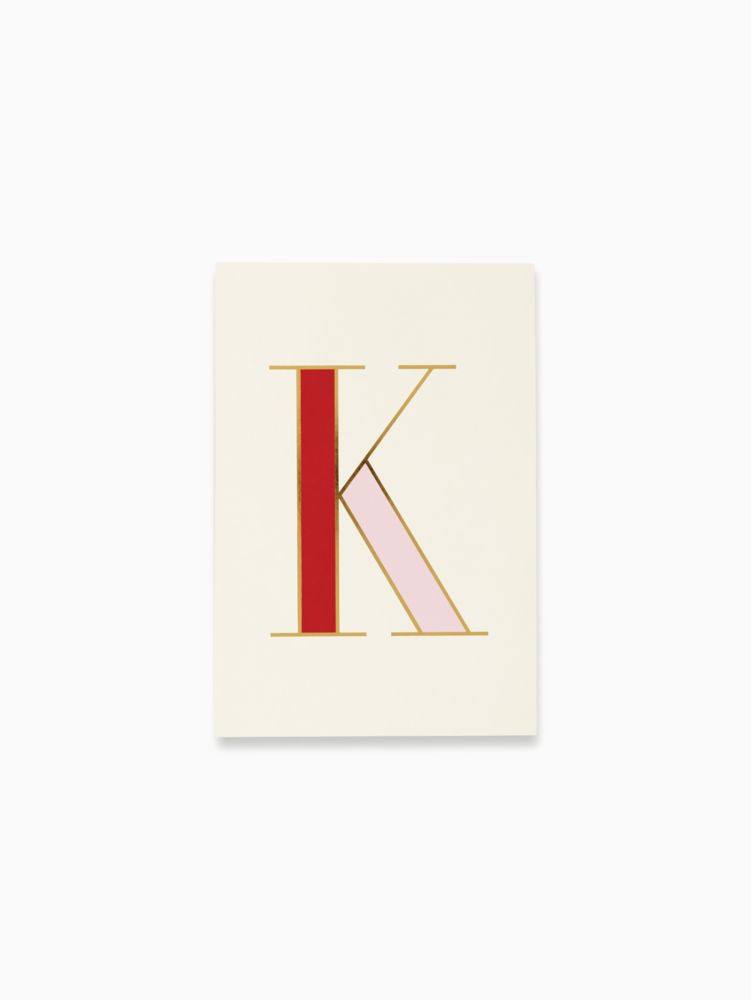 Kate Spade,initial k notepad,0 C9 A Ha