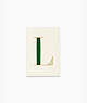Kate Spade,initial l notepad,Bright Lime