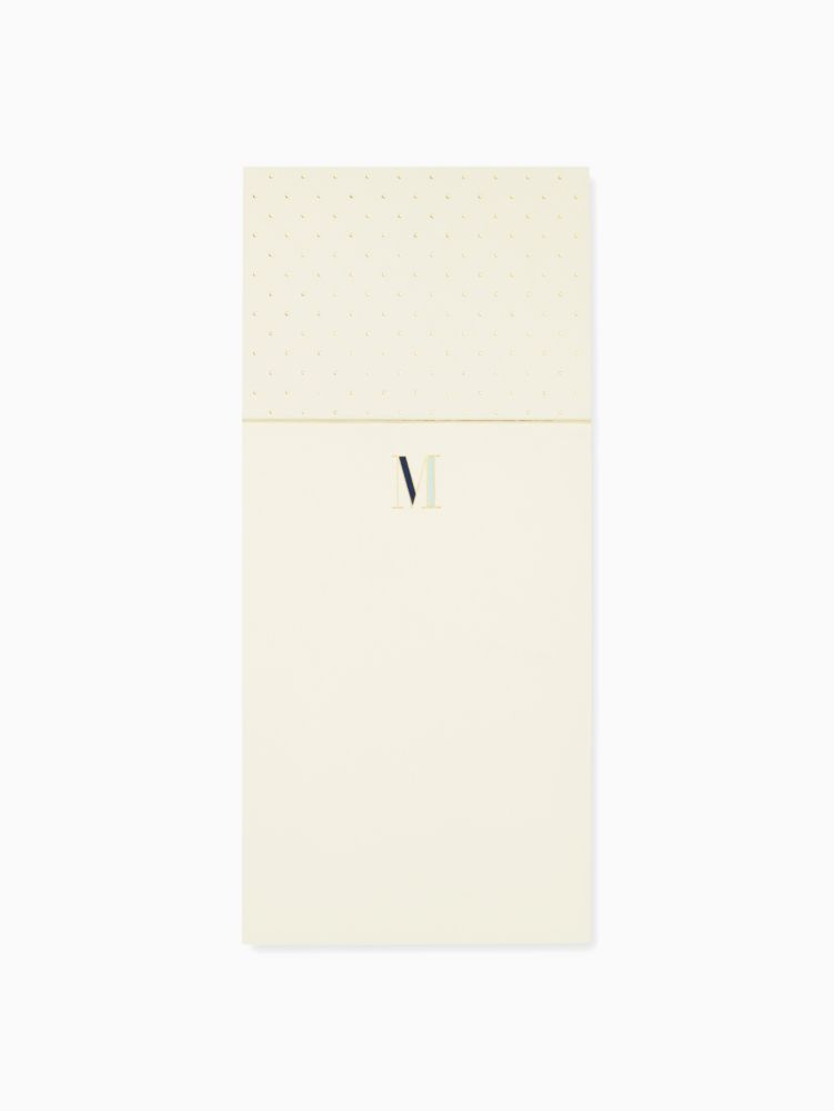 Kate Spade,initial m notepad,Blueberry Cobbler