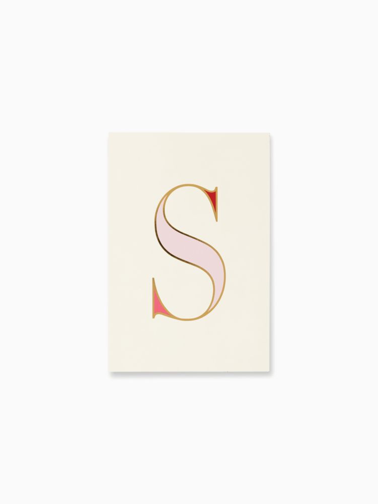 Kate Spade,initial s notepad,Peony