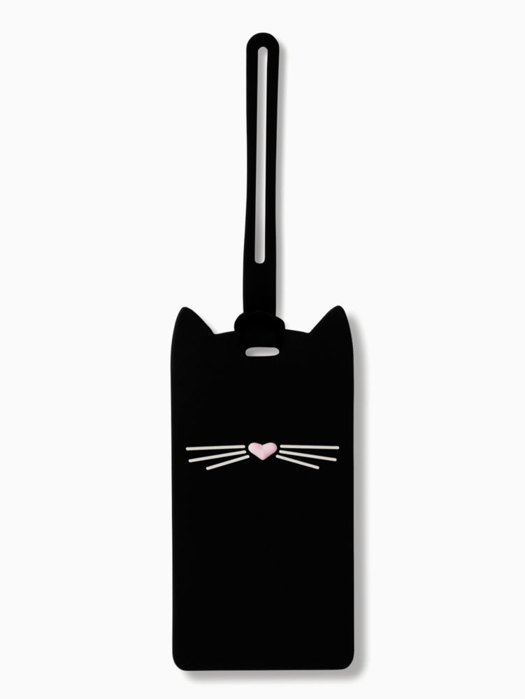 Kate spade cat luggage tag on sale