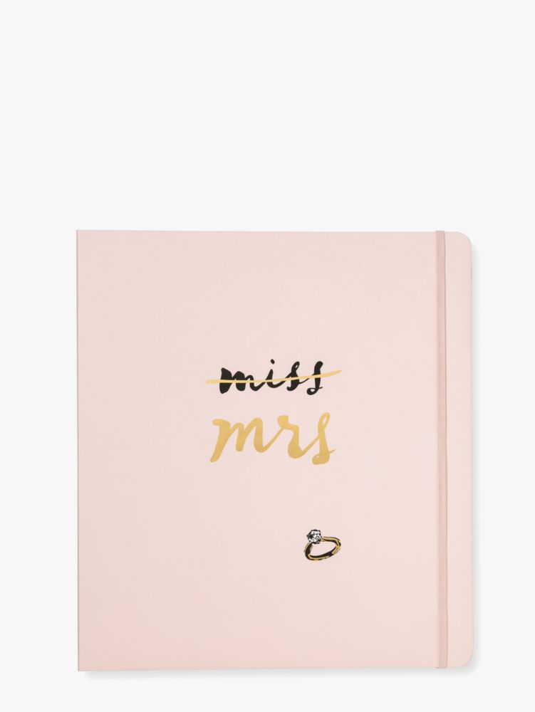 Kate Spade,miss to mrs bridal planner,office accessories,Blush