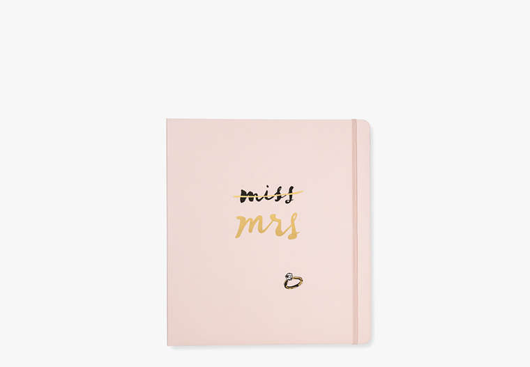 Kate Spade,miss to mrs bridal planner,office accessories,Blush image number 0