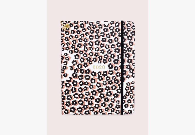 Kate Spade,flair flora large 12-month planner,office accessories,Black