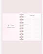 Kate Spade,flair flora large 12-month planner,office accessories,Black
