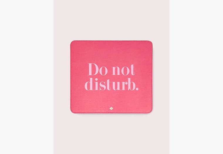Kate Spade,do not disturb mouse pad,office accessories,Quartz Pink image number 0