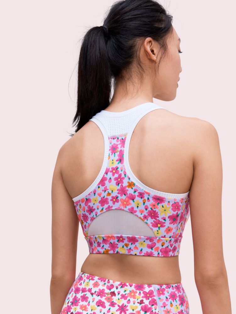 Marker Floral Sports Bra, , Product