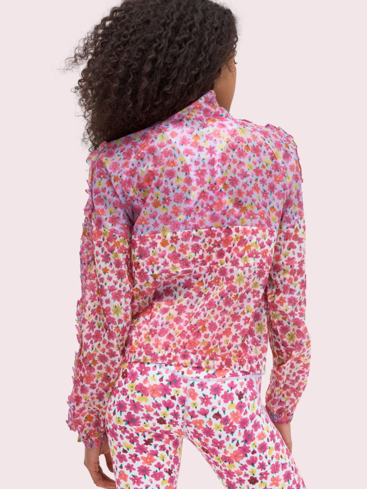 Kate Spade,marker floral windbreaker,