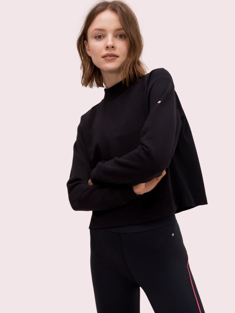 Kate Spade,mesh mixed media pullover,
