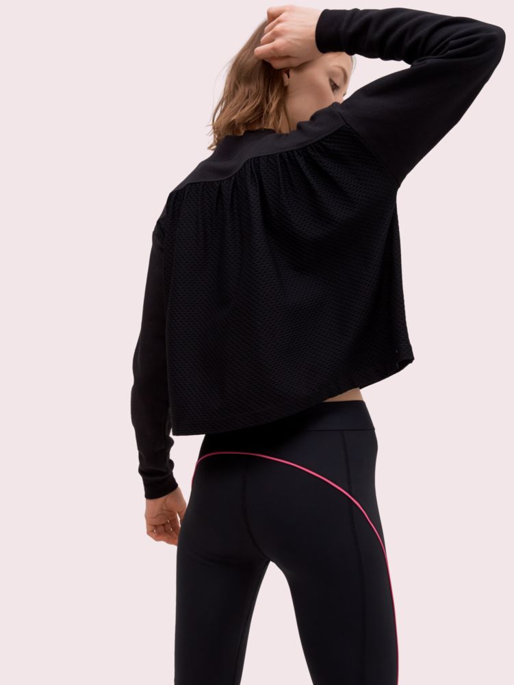Kate Spade,mesh mixed media pullover,