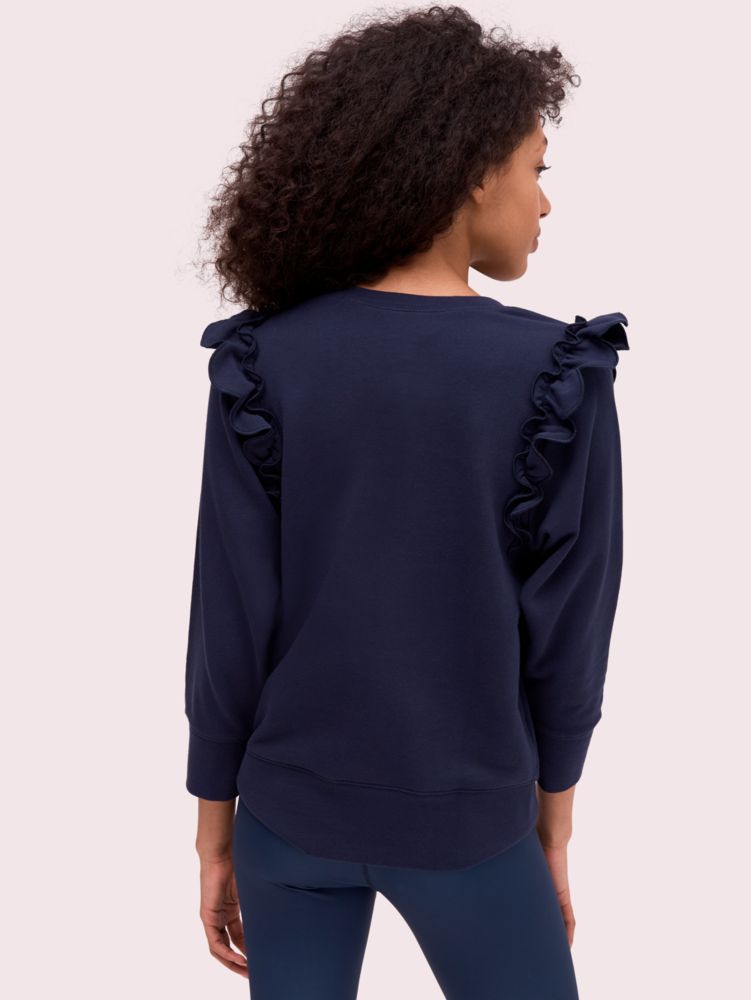 Scallop Ruffle Pullover, , Product