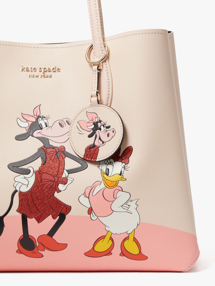 Kate Spade,disney x kate spade new york clarabelle & friends key fob,keychains,Multi