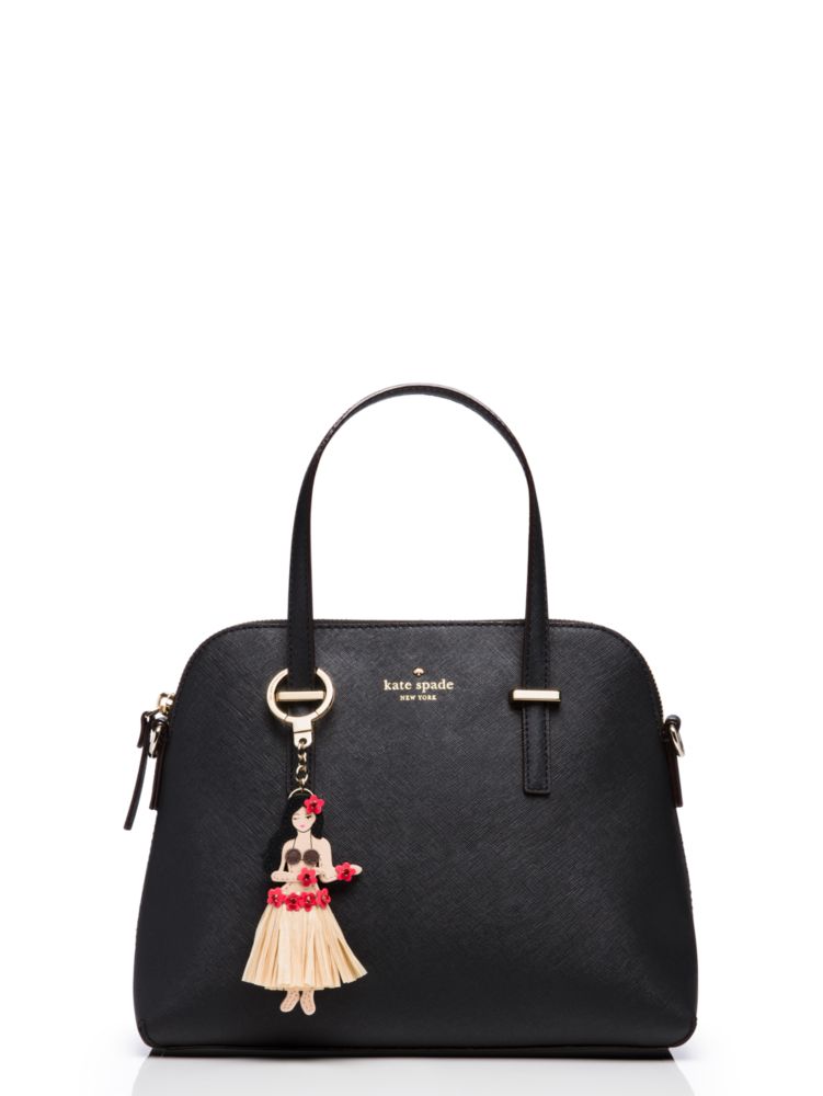 Leather Hula Girl Keychain | Kate Spade New York