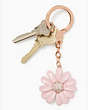 Kate Spade,enamel daisy keychain,Rosy Carnation