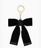 Kate Spade,velvet bow keychain,Black
