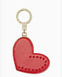 Kate Spade,leather heart keychain,Multi