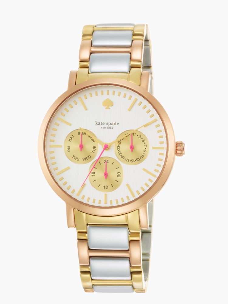 Kate spade tri hot sale tone watch