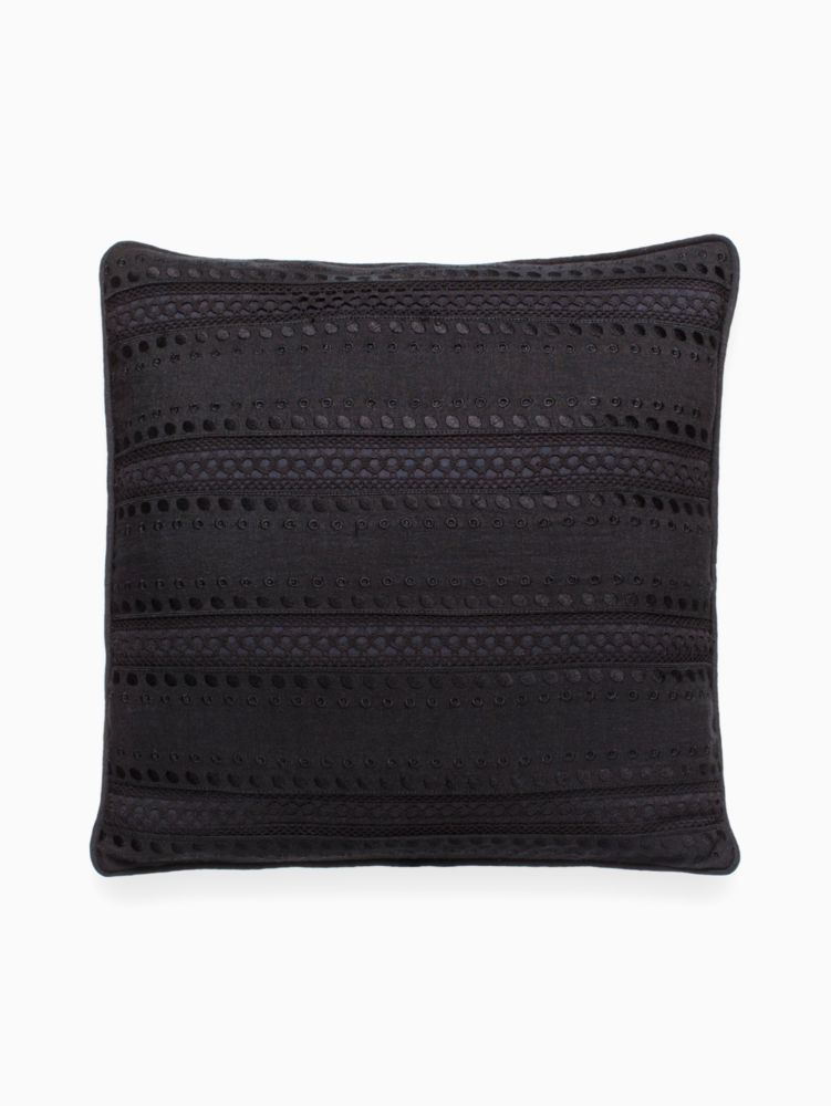 Kate Spade,Eyelet Stripe Decorative Pillow,