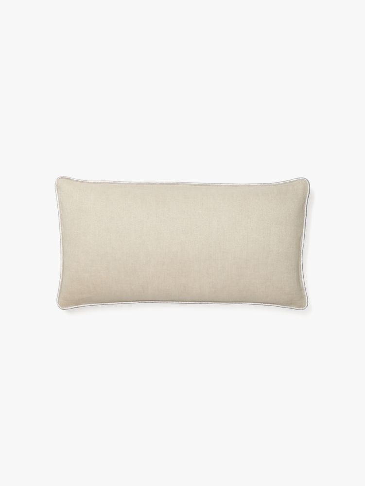 Kate Spade,metallic linen pillow,bedding,Raw Pecan