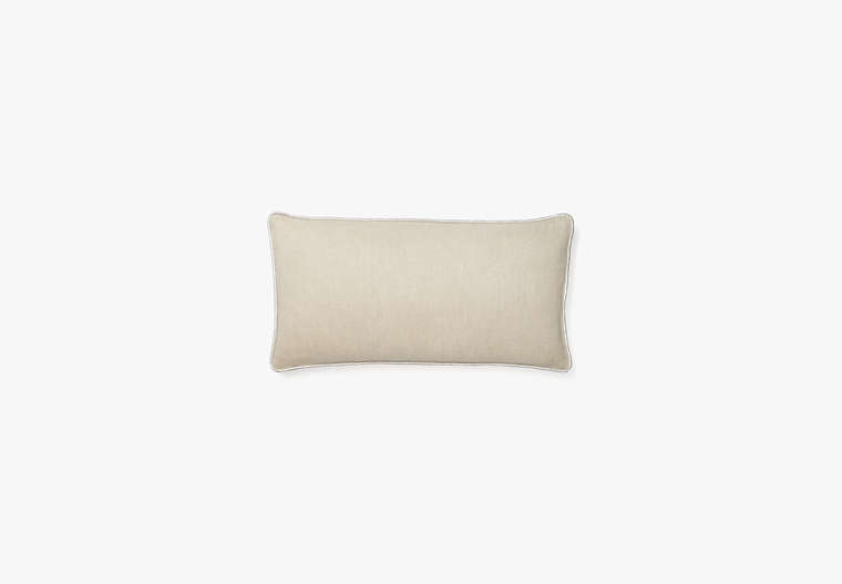 Kate Spade,metallic linen pillow,bedding,Raw Pecan image number 0