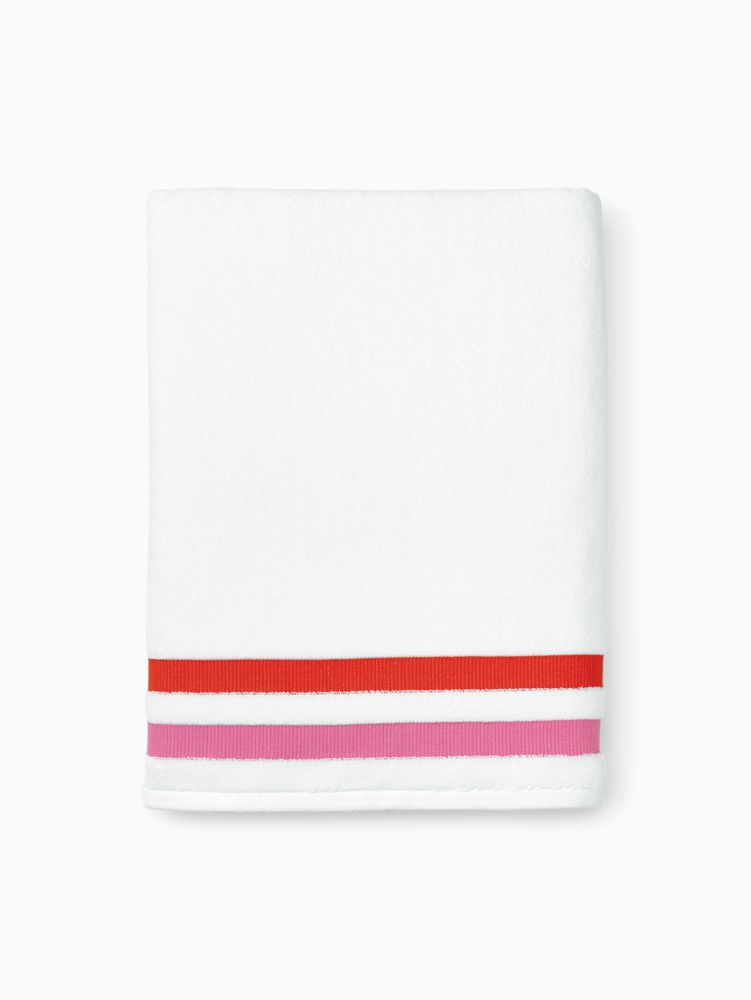 Kate Spade,Candy Stripe Bath Towel,