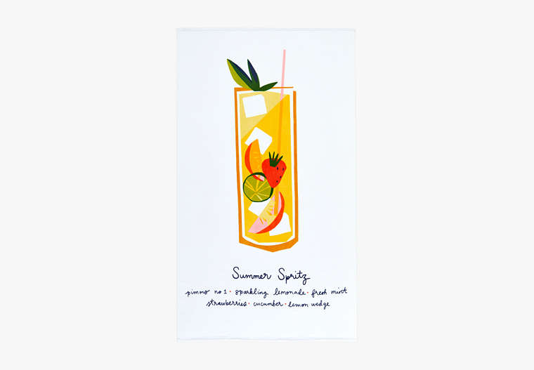 Summer Spritz Pimm's Cup Beach Towel, Multi, Product image number 0