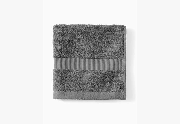 Kate Spade,chattam stripe wash cloth,Black Print image number 0