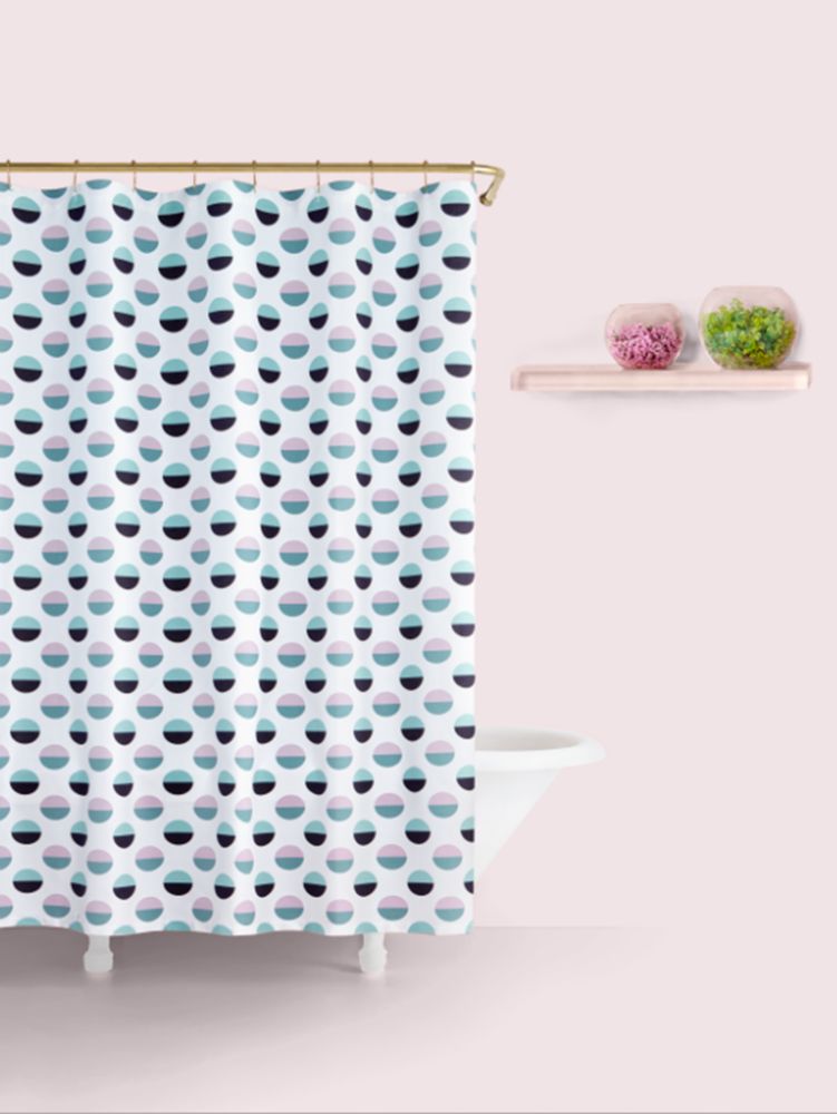 Kate Spade,Half Dot Shower Curtain,